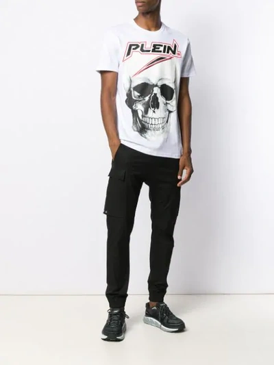 Shop Philipp Plein Space Plein T-shirt In White