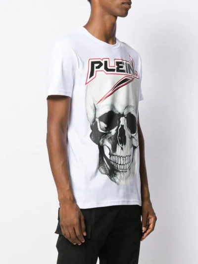 Shop Philipp Plein Space Plein T-shirt In White