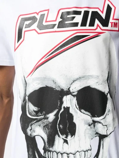 Shop Philipp Plein Space Plein T-shirt In White