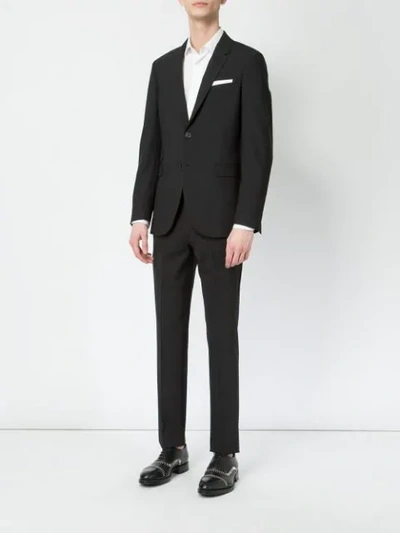 Shop Neil Barrett Skinny Fit Suit In Black