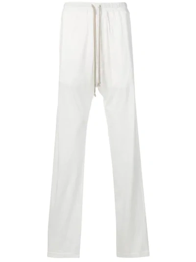 Shop Rick Owens Drkshdw Side Buttons Drop-crotch Trousers In 11 Milk