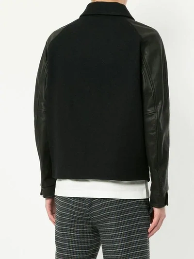 Shop Kent & Curwen Badged Bomber Jacket In Black