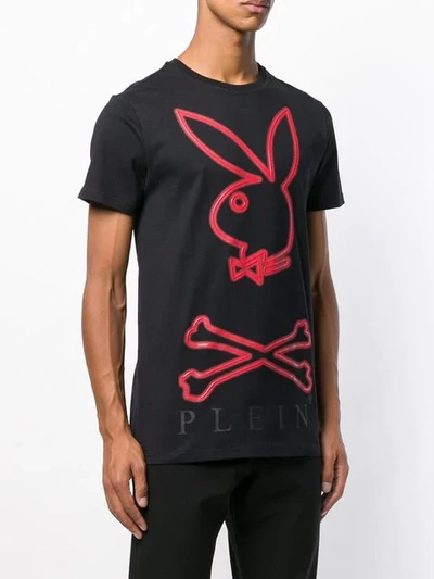 Shop Philipp Plein Playboy T-shirt In Black