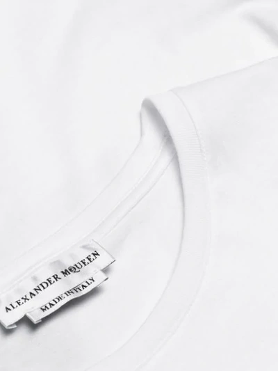 Shop Alexander Mcqueen Crowned Skull T-shirt - White