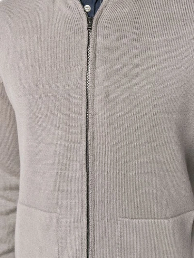 Shop Altea Zipped Cardigan - Grey