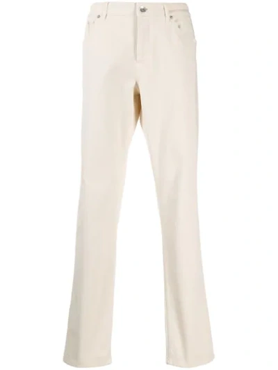 Shop Brunello Cucinelli Slim-fit Jeans In Neutrals