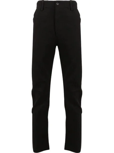 Uma Wang Felix Striped Trousers In Black