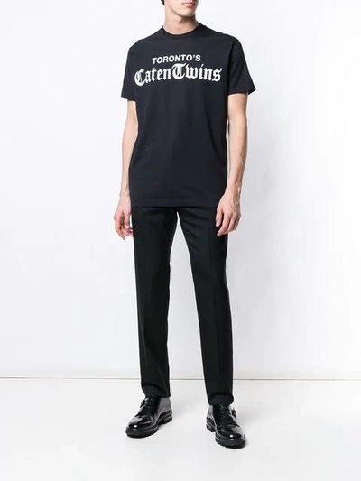 Shop Dsquared2 Gothic Logo T-shirt In Black