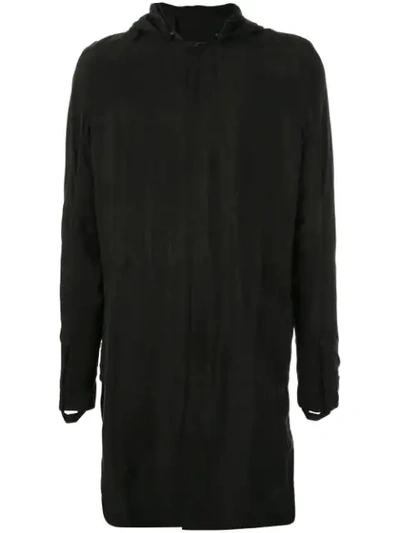 Shop 11 By Boris Bidjan Saberi Printed Hooded Shirt - Black