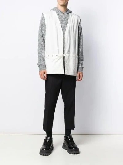 Shop Jil Sander Minimal Vest In White
