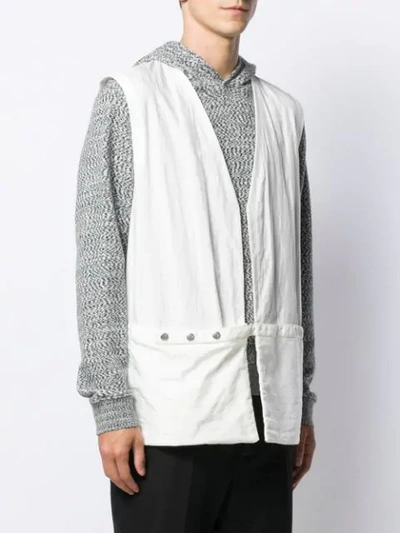 Shop Jil Sander Minimal Vest In White