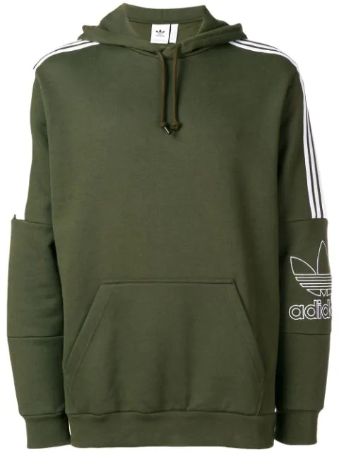 adidas outline hoodie green