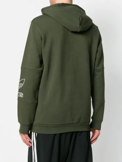 Adidas Originals Adidas Outline Hoodie - Green In Military Green | ModeSens