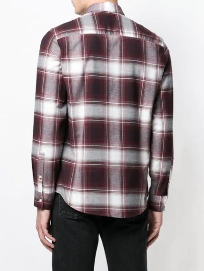 Shop Natural Selection Slate Checked Shirt In Red