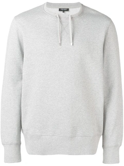 Shop Ron Dorff Drawstring Neck Sweatshirt In Grey