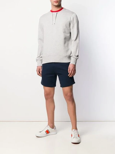 Shop Ron Dorff Drawstring Neck Sweatshirt In Grey