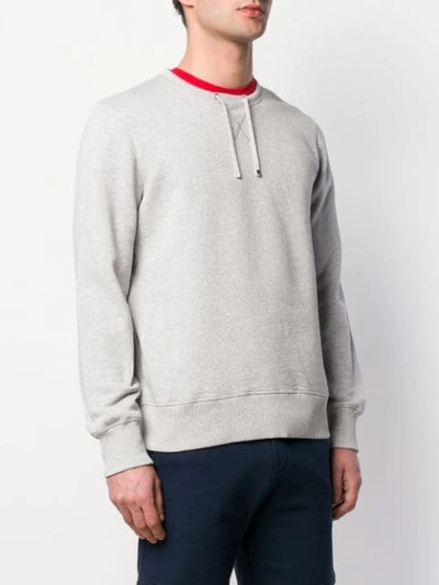 Shop Ron Dorff Drawstring Neck Sweatshirt In Grey