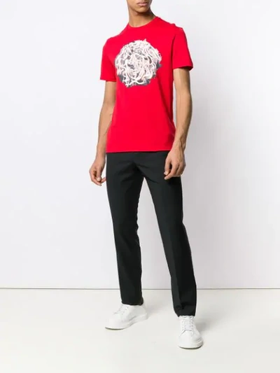 Shop Versace Medusa T-shirt In Red