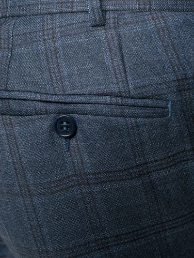 Shop Canali Checked Two In Blue