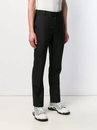 Shop Maison Margiela Tailored Slim Fit Trousers In Black