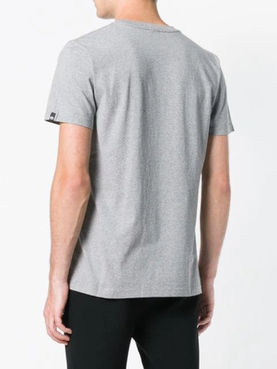 Shop Deus Ex Machina Logo Print T-shirt - Grey