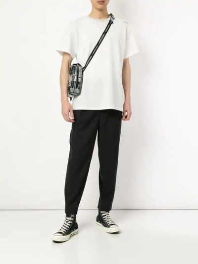 Shop Yoshiokubo Fringe Detailed T-shirt In White