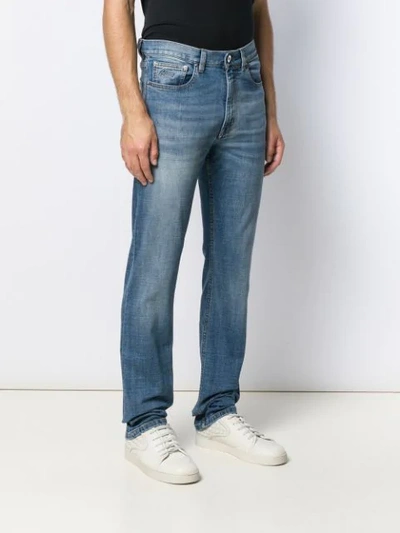 Shop Brioni Stonewashed Jeans In Blue