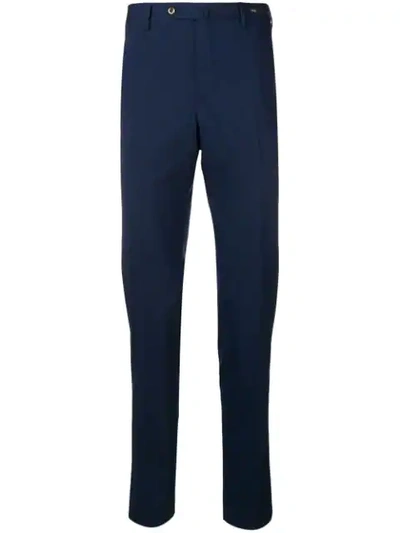 Shop Pt01 Straight-leg Trousers In Blue