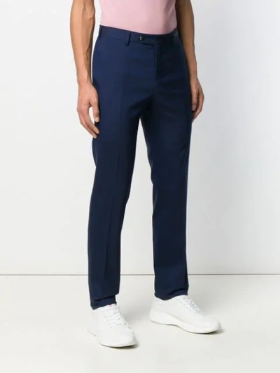Shop Pt01 Straight-leg Trousers In Blue
