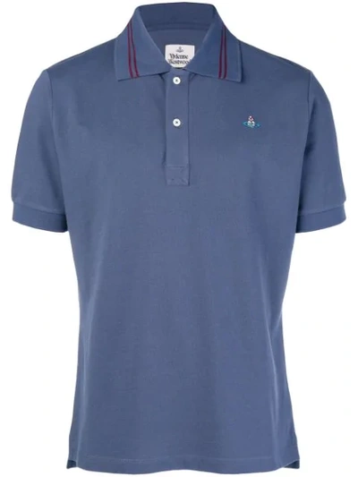 Shop Vivienne Westwood Classic Polo Shirt In Blue