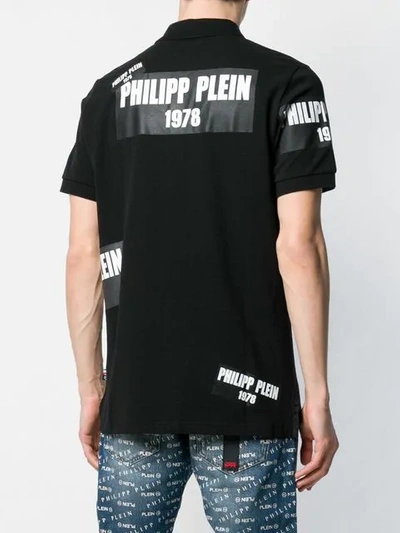 Shop Philipp Plein Pp1978 Polo Shirt In Black