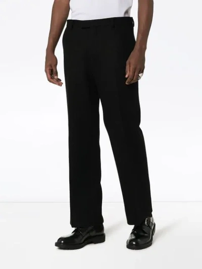 Shop Prada Tailored Trousers In F0002 Nero