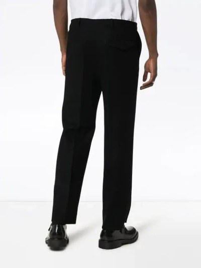 Shop Prada Tailored Trousers In F0002 Nero