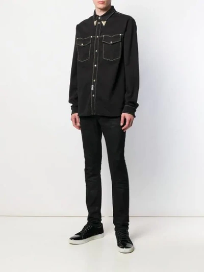VERSACE JEANS COUTURE WESTERN-STYLE SHIRT - 黑色