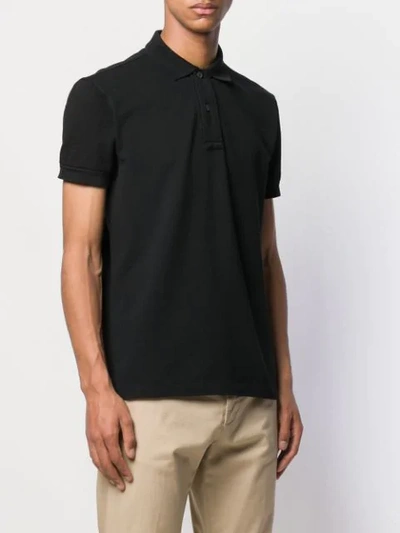 Shop Tom Ford Kurzärmeliges Poloshirt In Black