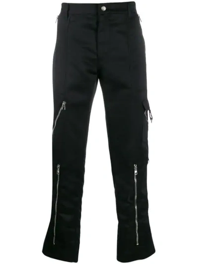 Shop Alexander Mcqueen Multiple Zips Trousers In Black