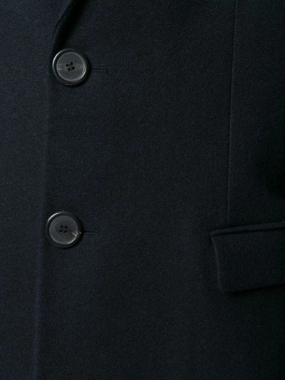 Shop Ami Alexandre Mattiussi Two Buttons Coat In Blue