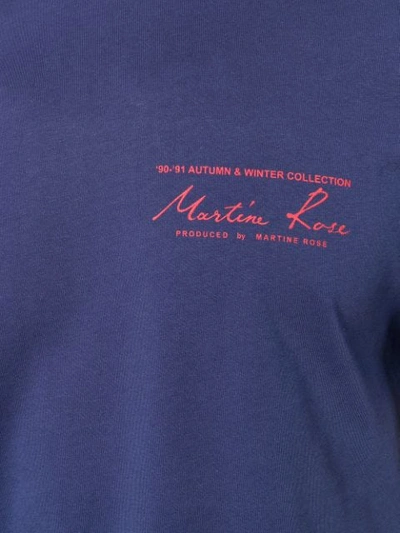 Shop Martine Rose Logo Print T-shirt - Blue