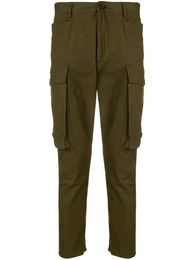 Shop Dsquared2 Tapered Cargo Pants In Green