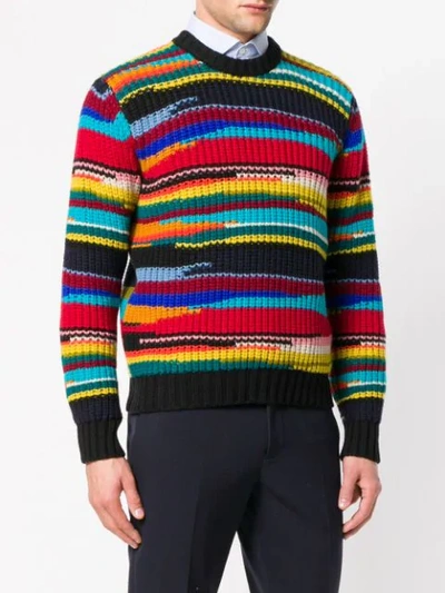 Shop Missoni Striped Knit Sweater - Red