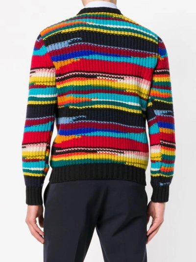 Shop Missoni Striped Knit Sweater - Red
