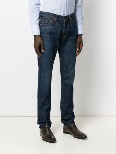 Shop Tom Ford Slim Fit Jeans In Blue