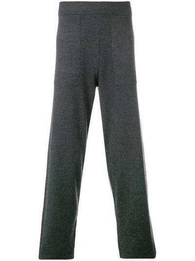 Shop Pringle Of Scotland Knitted Lounge Trousers In Grey