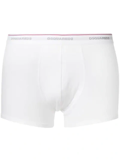 Shop Dsquared2 Slim Logo Boxer Shorts - White