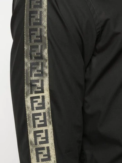 Shop Fendi Logo Stripes Shirt In Black