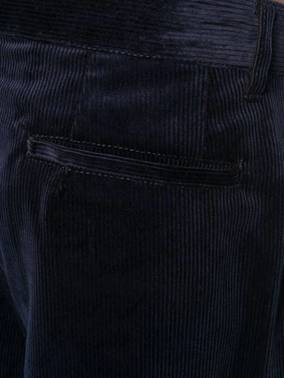 Shop Comme Des Garçons Shirt Wide Leg Shorts In Blue