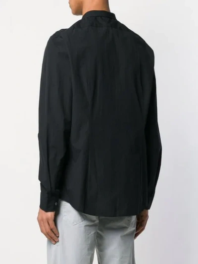 Shop John Varvatos Classic Plain Shirt In Black