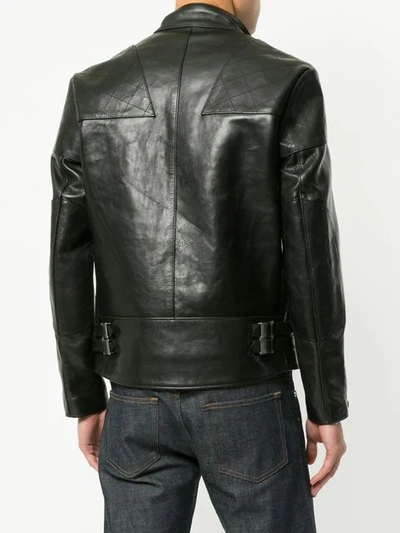 Shop Addict Clothes Japan Vintage Style Biker Jacket In Black