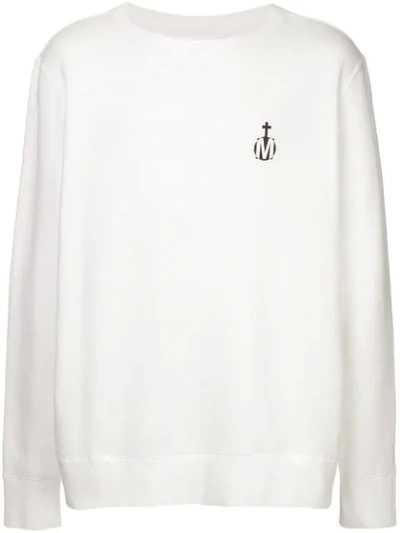 Shop Makavelic Logo Print Sweatshirt In White