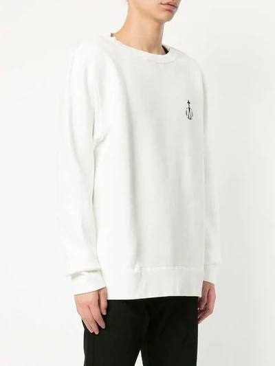 Shop Makavelic Logo Print Sweatshirt In White